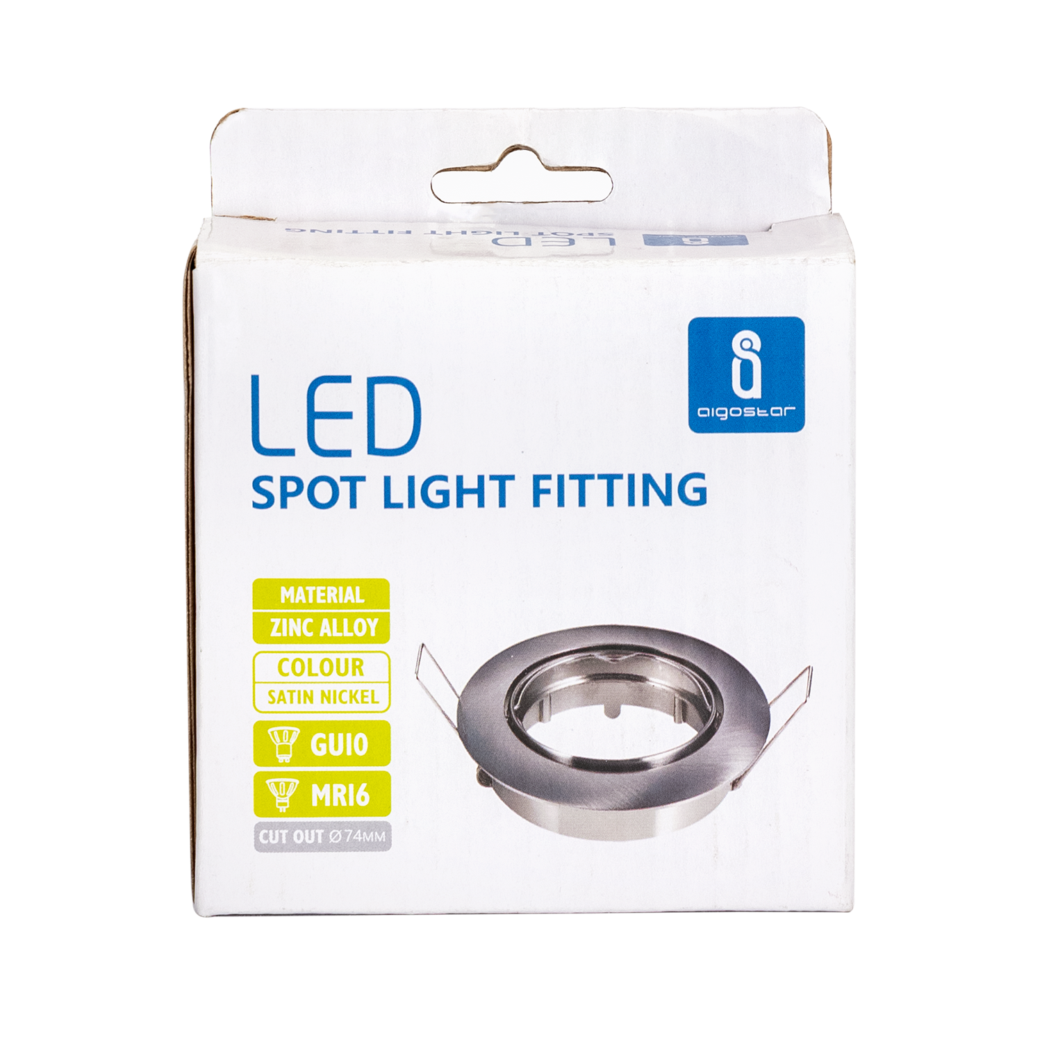 Aigostar Spot Fitting M1030R-01 aluminium voor 1 spotlicht Φ75mm