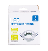 Aigostar Spot Fitting TS53 Satin Nickel voor 1 lichtspot Φ65mm (2 stuks)