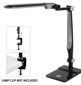 Aigostar Bureau LED - Lampe de table 02 Noir 10W