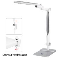 Aigostar LED Bureau - Tafellamp 02 Zilver 10W