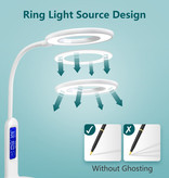 Aigostar Led Desk - Lampe de table 07 Blanc 7W 6500-2700K Touch & Dimming avec fonction calendrier