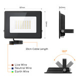 Aigostar  Led Flood light slim 30W 4000K 2700LM