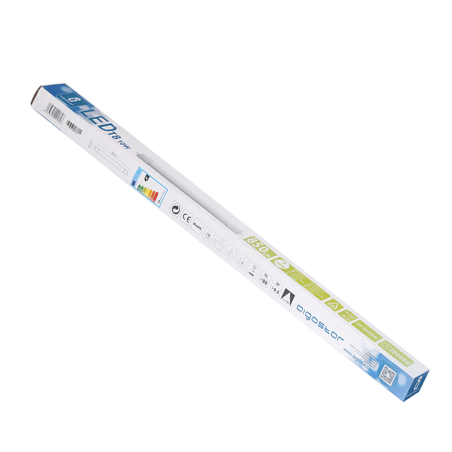 Aigostar LED B6 T8 10W 0,6M 6400K Plastic