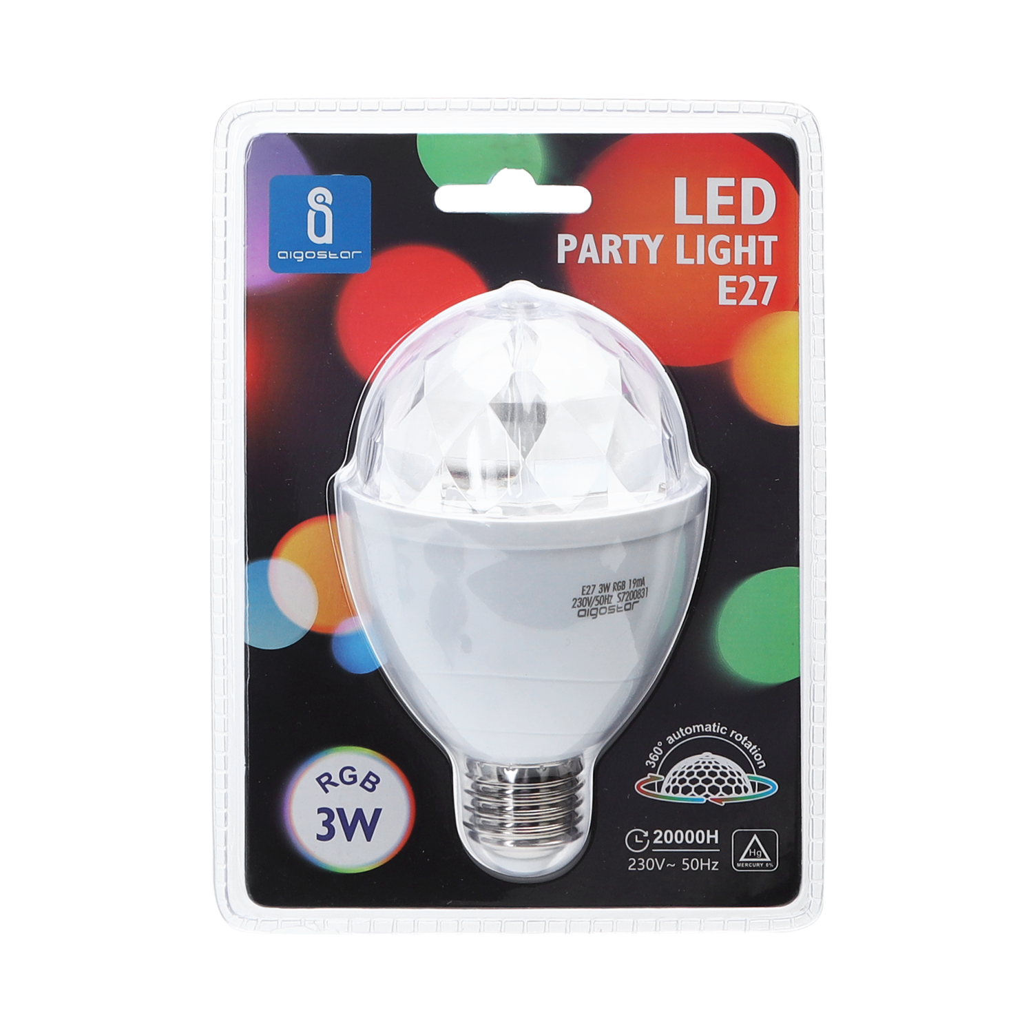 Aigostar Éclairage d'ambiance LED 3W E27 230V