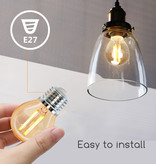 Aigostar LED Filament G45 6W E27 2200K(Yellow light)