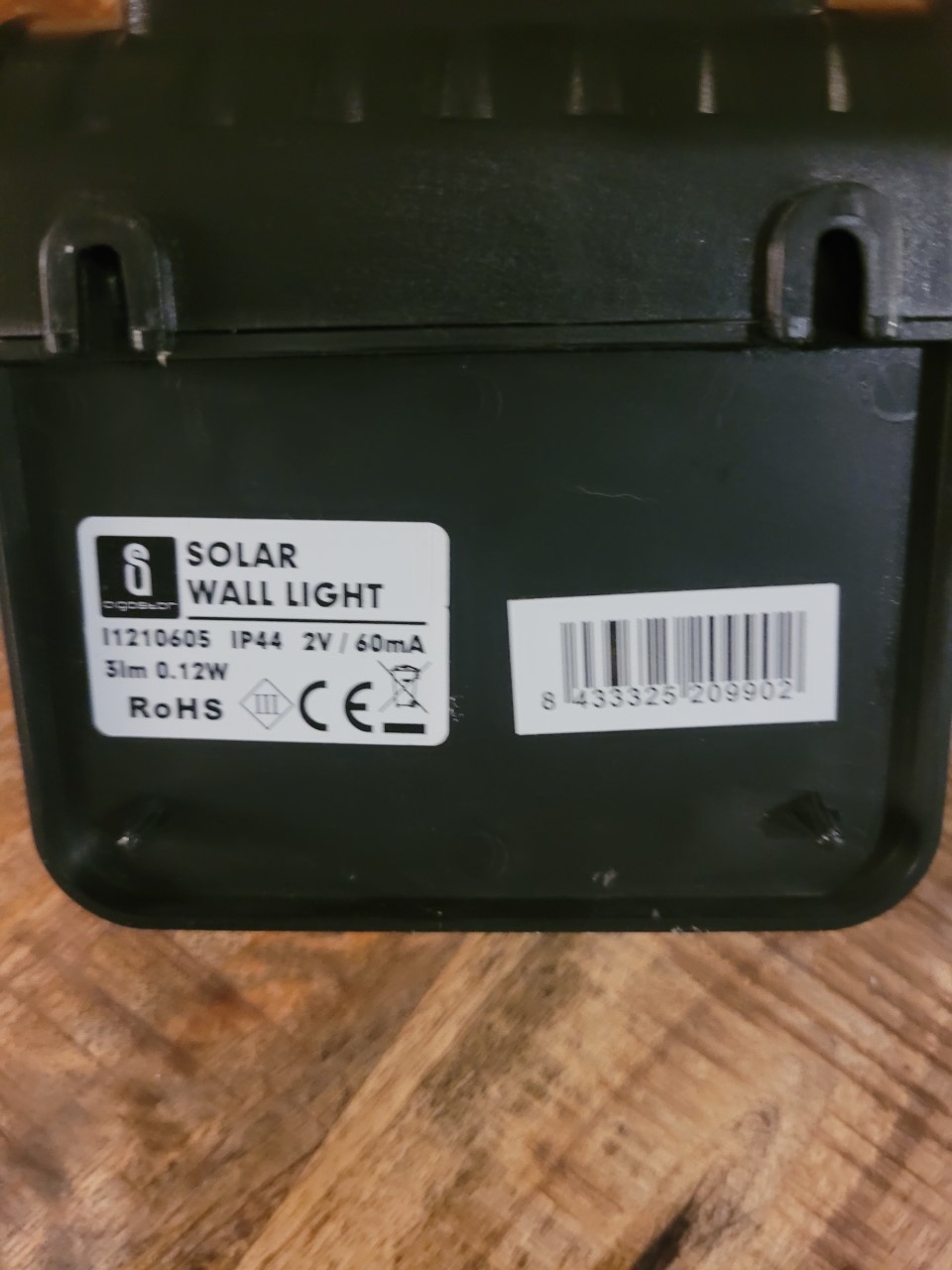 Aigostar Led Solar Wandlamp 6500K IP44