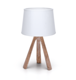 Aigostar Table lamp Resin E14 Brown with white lampshade