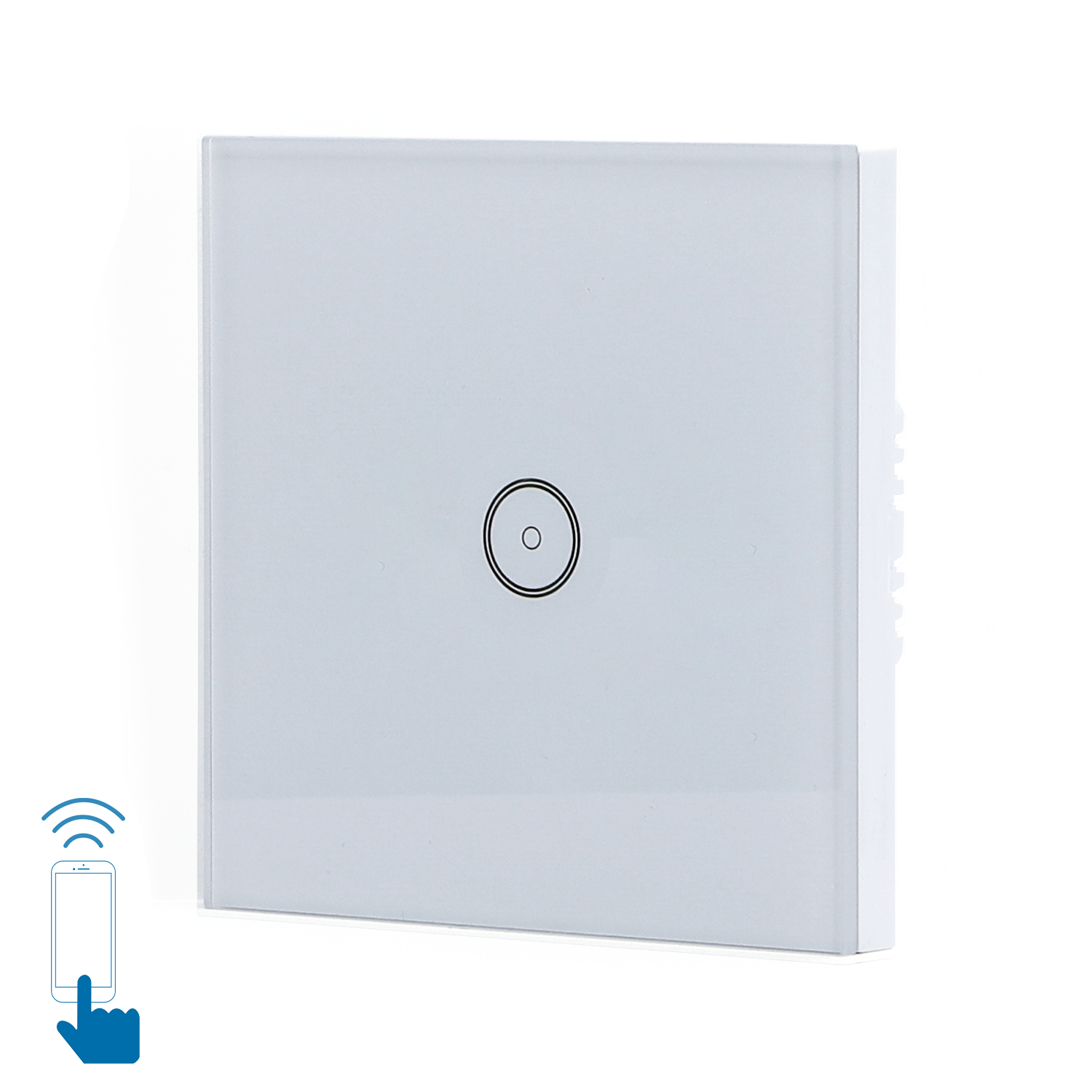 Aigostar Interrupteur WiFi simple avec 1 point lumineux