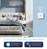 Aigostar Interrupteur WiFi simple avec 1 point lumineux