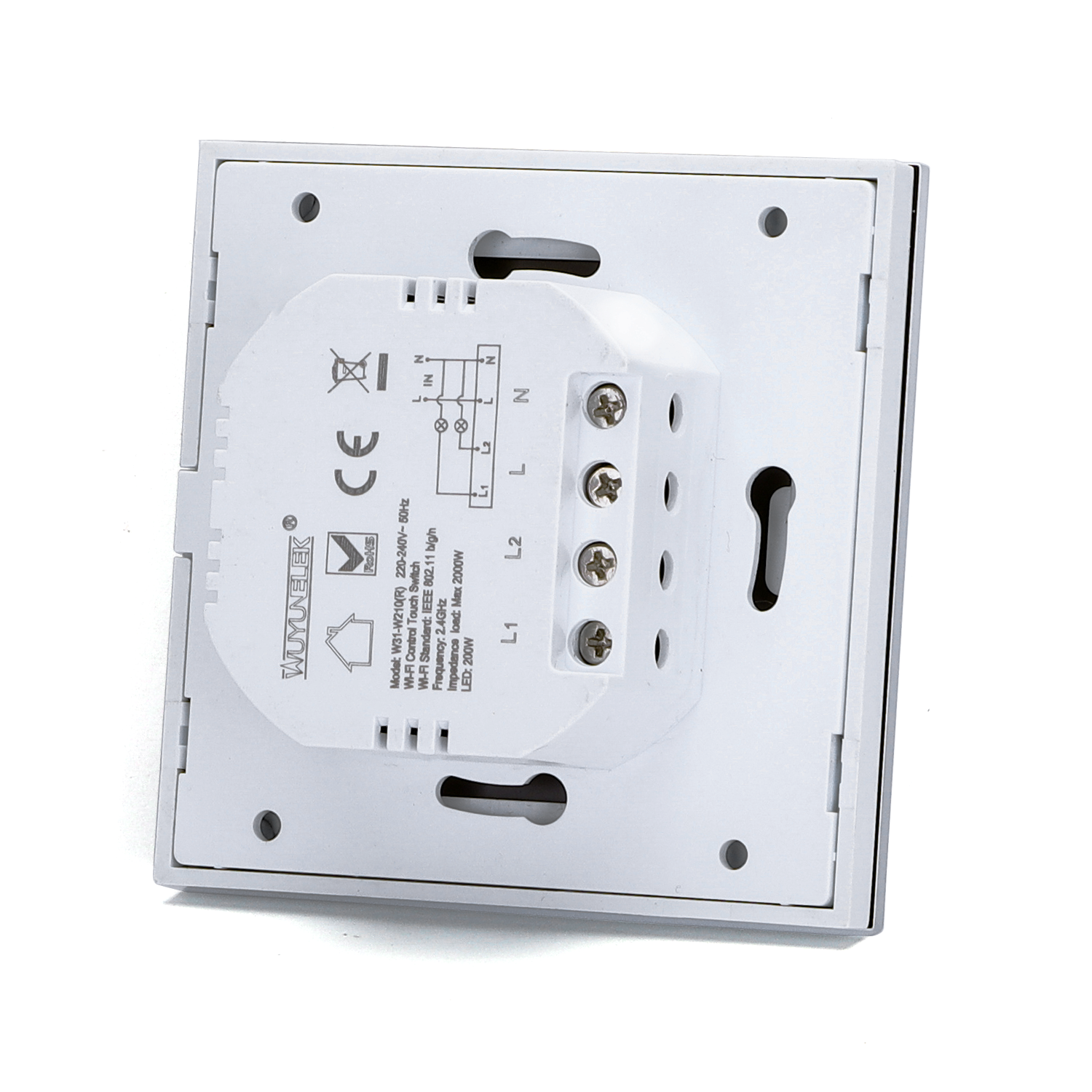 Aigostar Double WiFi switch with 1 light point