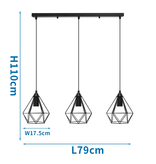 Aigostar hanging lamp with iron frame