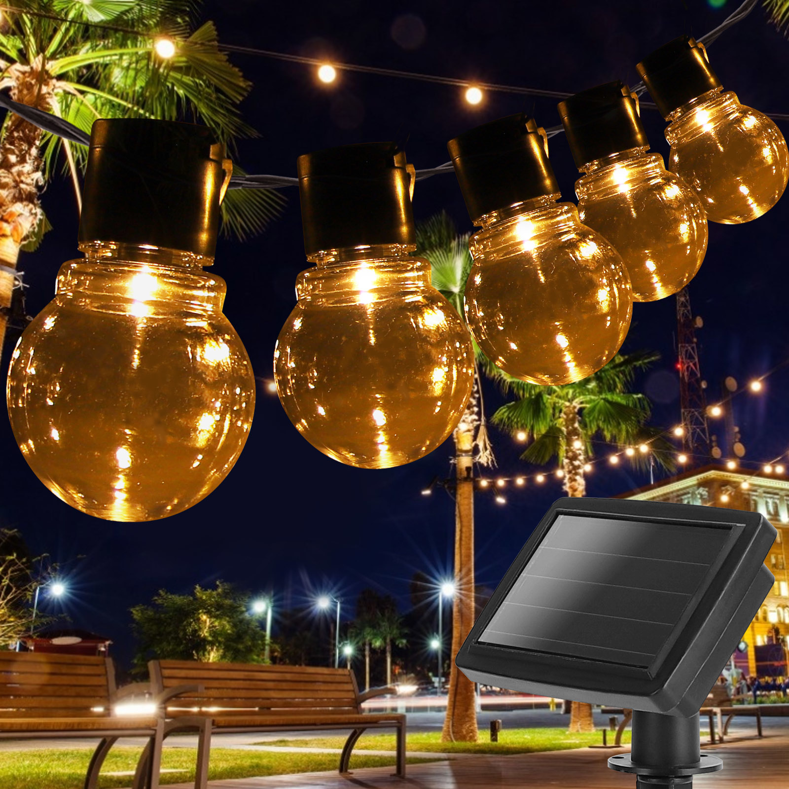 Aigostar String lights on solar energy 20 pieces Led