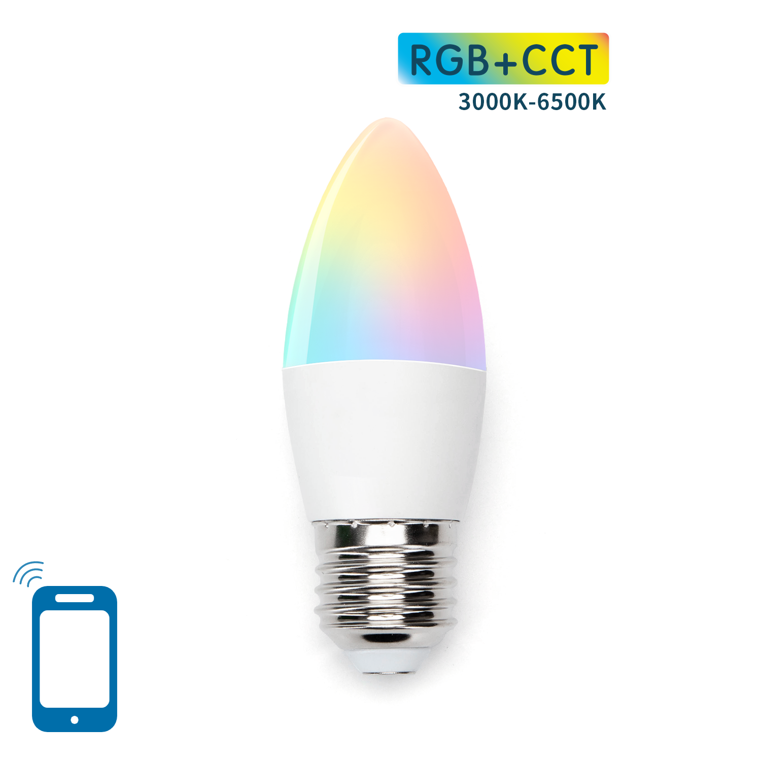 Aigostar Wifi smart led C37 E14- E27 5W