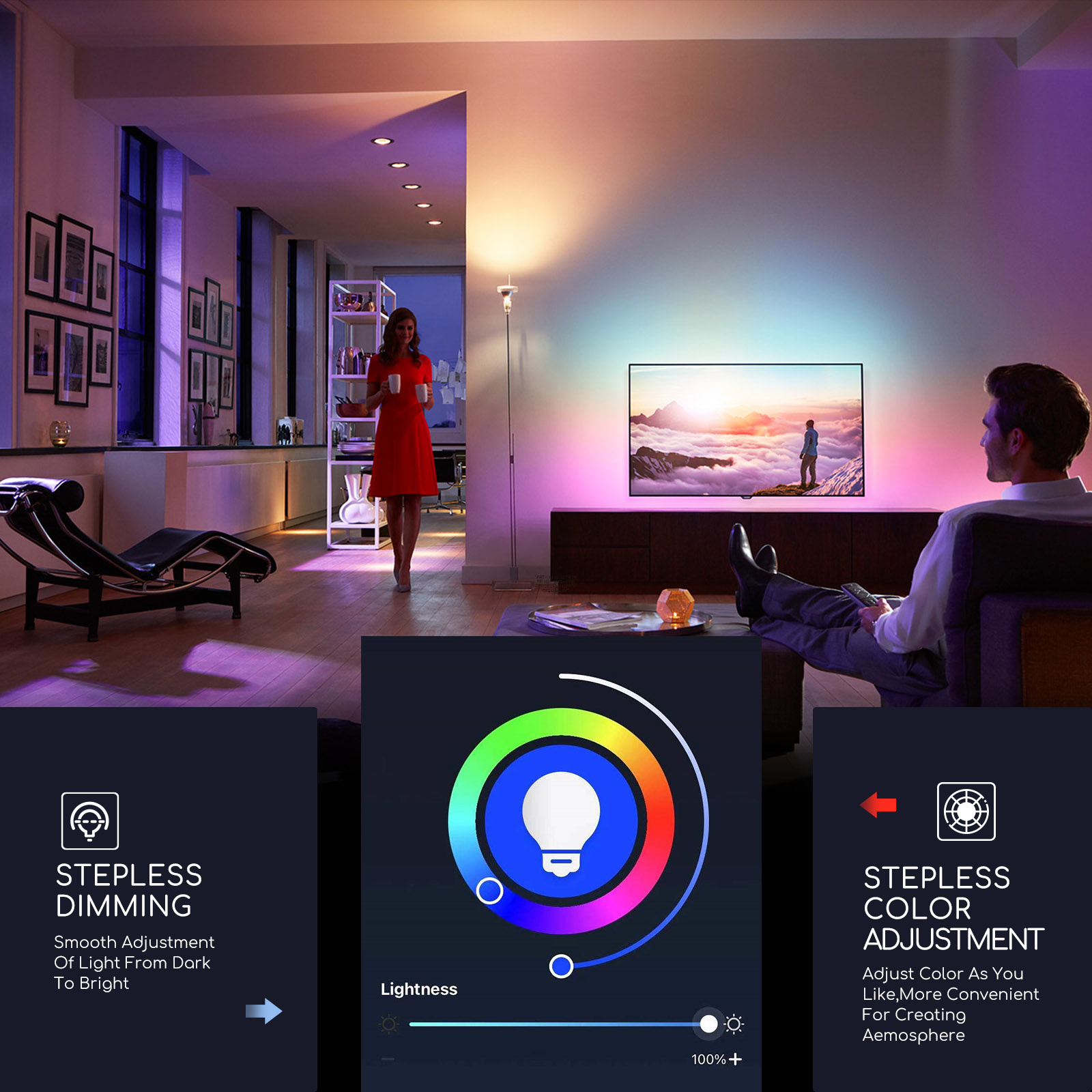 Aigostar LED intelligente Wi-Fi C37 E27 5W