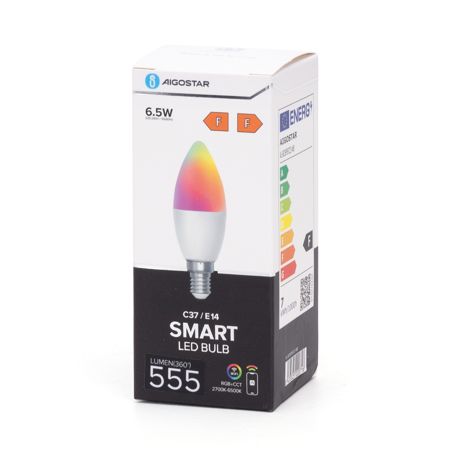 Aigostar Wifi  Smart  Led C37 E14-E27 6.5W