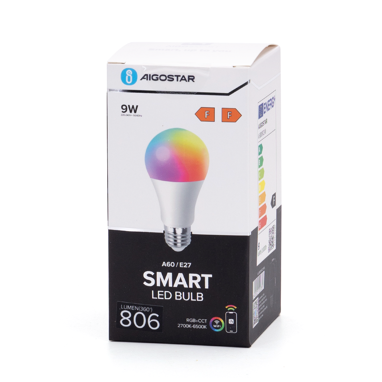 Aigostar Wifi WB Smart Led A60 E27 9W