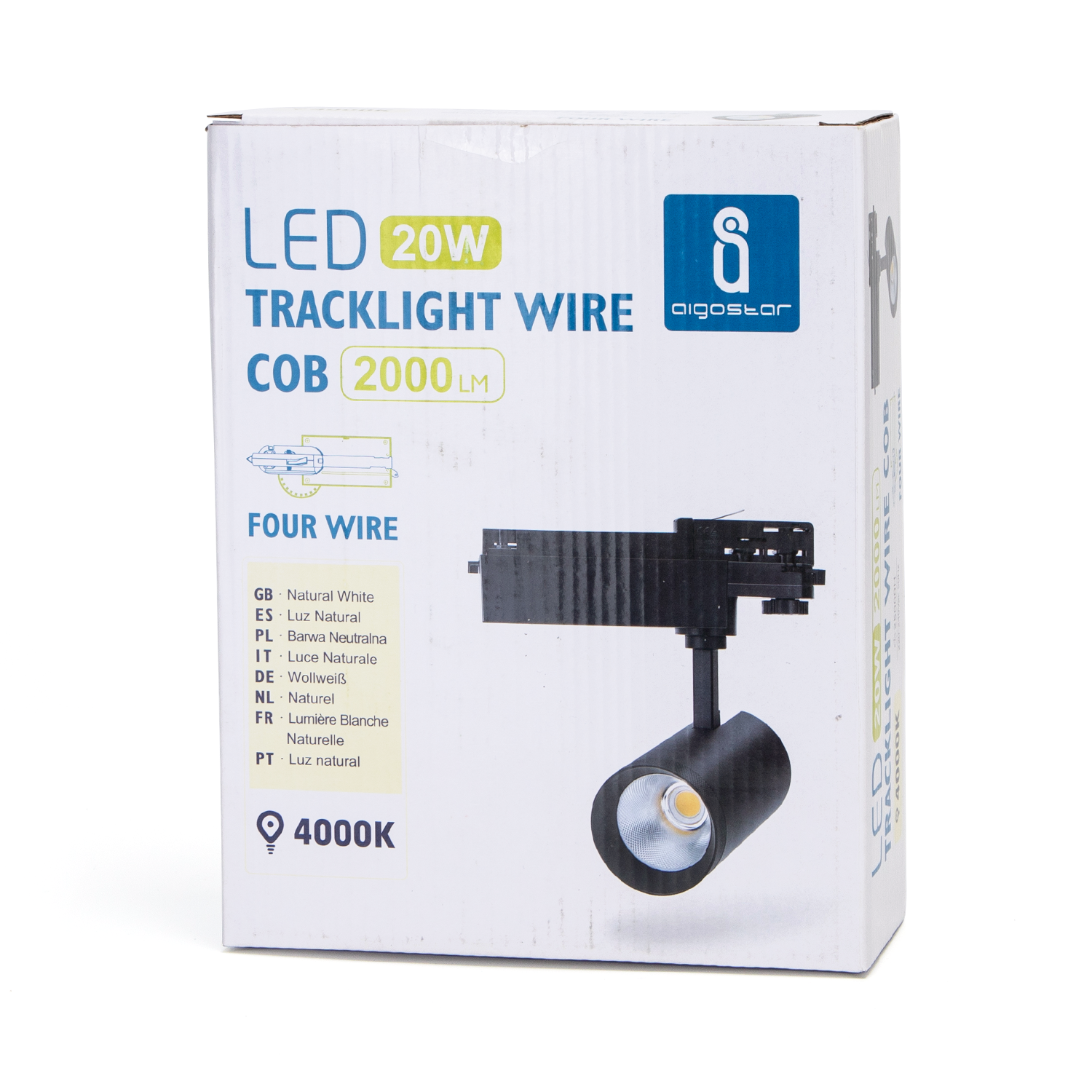 Aigostar Led four-wire light circuit 10W 4000K