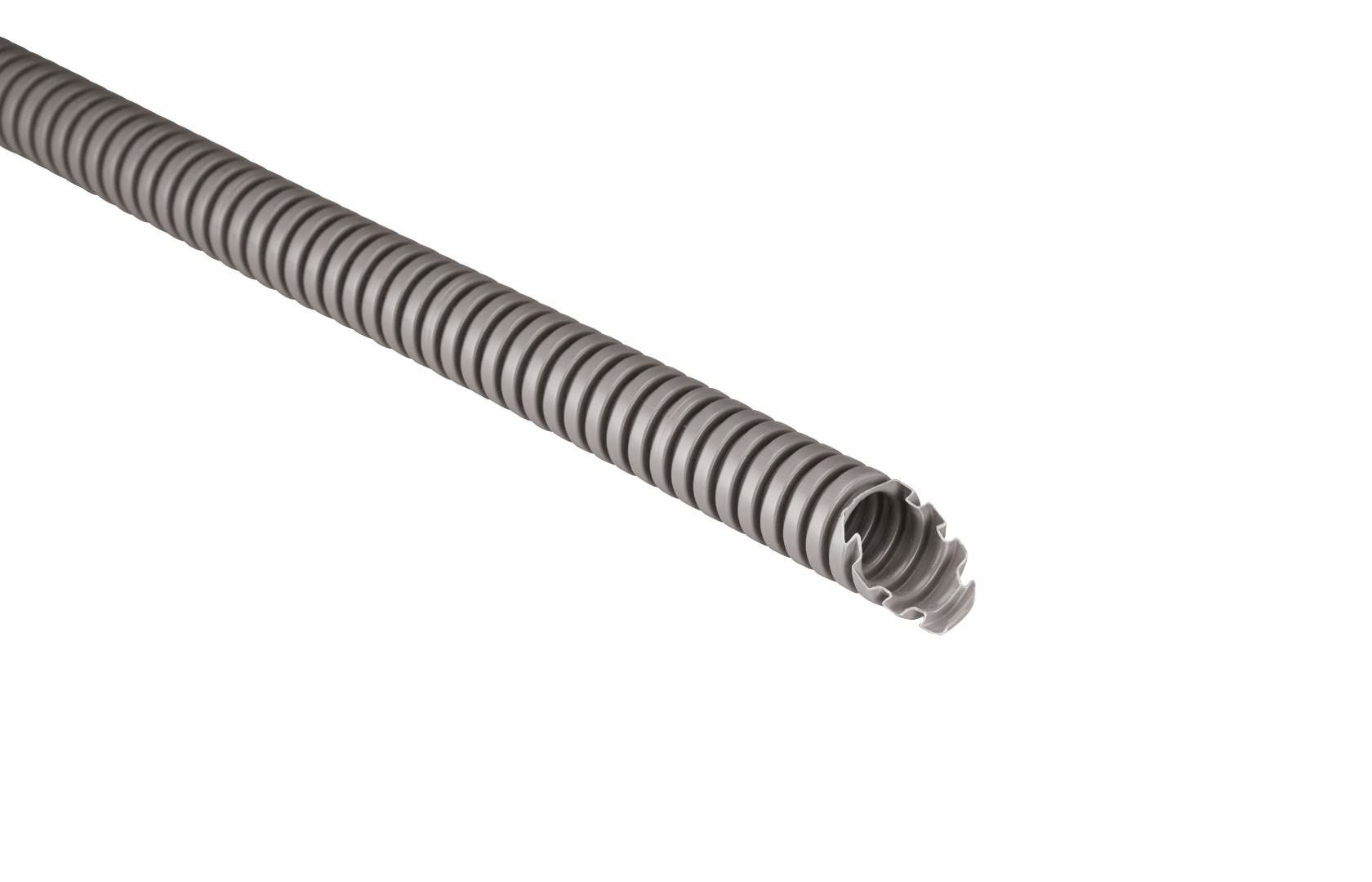 EC elettrocanali Empty flex tube 16mm + pull wire 25 meters dark gray