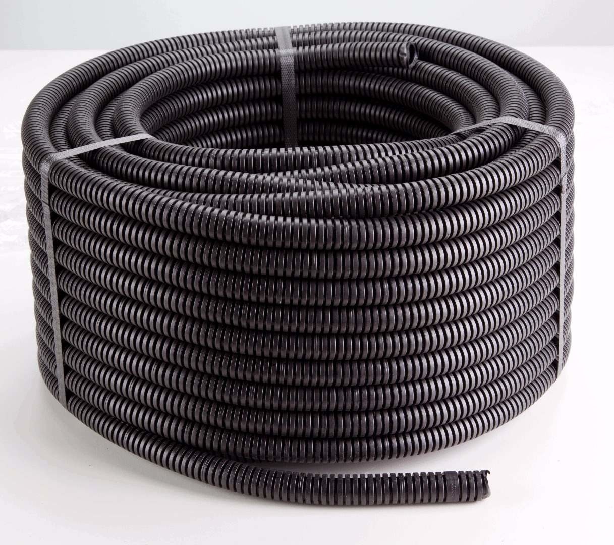 EC elettrocanali Empty flex tube 20mm + pull wire 25 meters dark gray