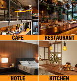 Aigostar Filament LED G80 E27 4W 2200K AMBRE(Lumière chaude) 380lm