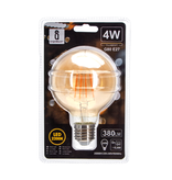 Aigostar Filament LED G80 E27 4W 2200K AMBRE(Lumière chaude) 380lm
