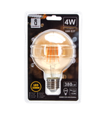 Aigostar LED Filament G80 E27 4W 2200K AMBER(Warm light) 380lm