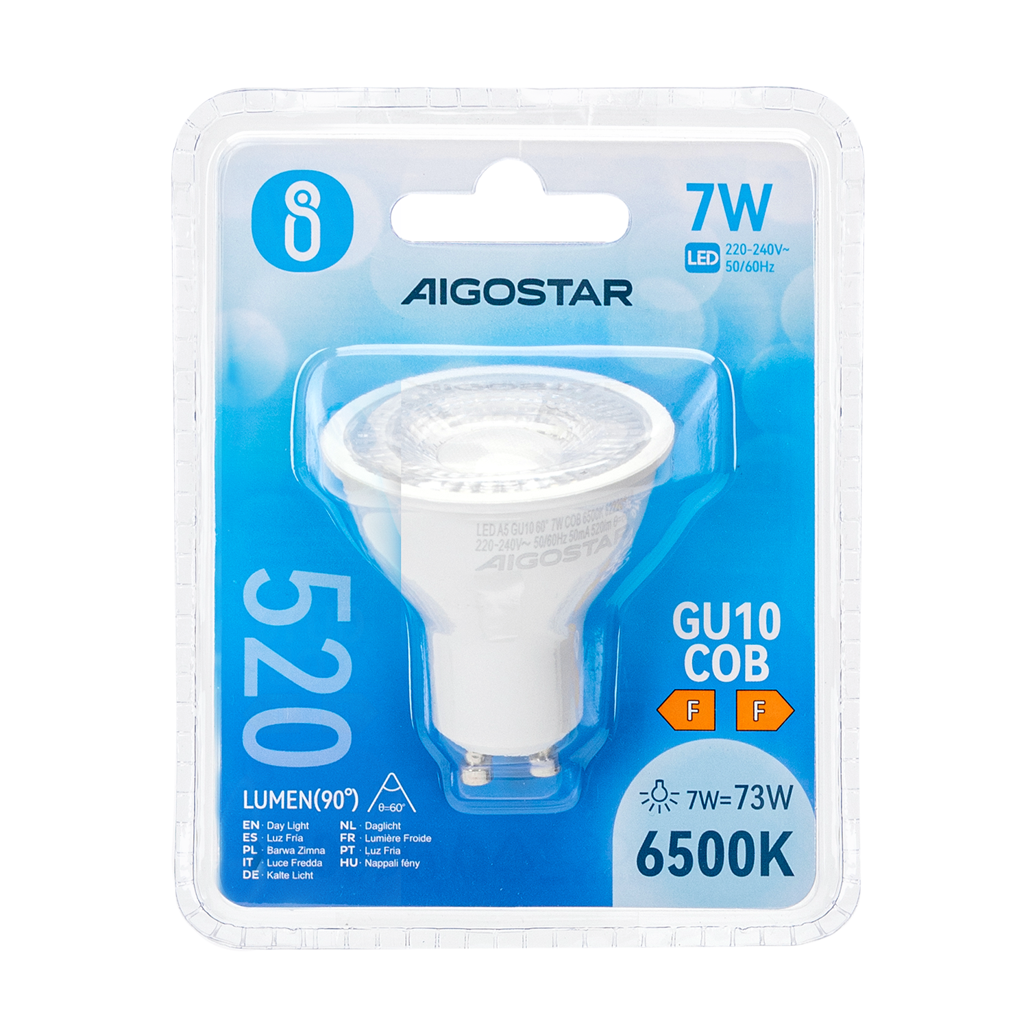 Aigostar LED GU10 COB 7W 3000-6500K 520Lm