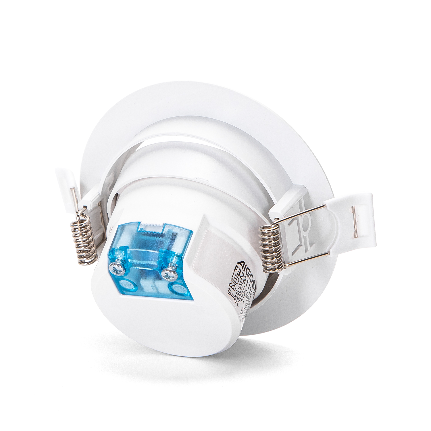 Aigostar Spot LED encastrable rond à angle réglable 3000-4000-6500K (3 pièces) 5W