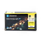 Aigostar Cordon lumineux solaire 10 M 2700K IP65 (étanche)