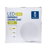 Aigostar LED DIMBARE PLAFONDVERLICHTING 24W 3000K 4000K 6500K 1800lm  OPBOUW