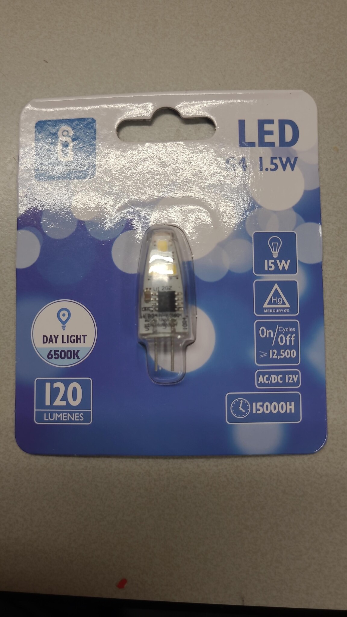 Ampoule G4 LED G4 LED 1,6W 3000K 180 lm IP20