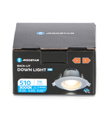Aigostar LED Inbouw Ronde Downlight met verstelbare Hoek 7W 3000-4000-6500K