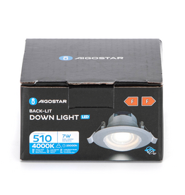 Aigostar Downlight rond encastrable LED à angle réglable 7W 3000-4000-6500K