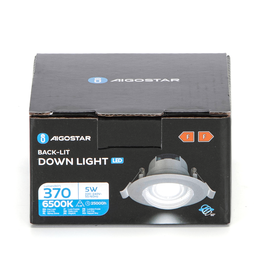 Aigostar LED Recessed Round Downlight with adjustable Angle 5W 3000-4000-6500K