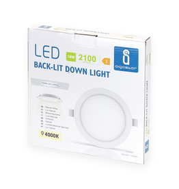 Aigostar Downlight Encastrable LED E6 Rond 2100lm 18W 4000K