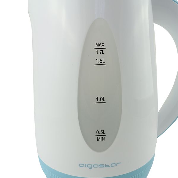 Aigostar Waterkoker 1.7L Kunststof Wit blauw type 4