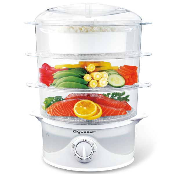 Aigostar Food Steamer 800W Plastic White