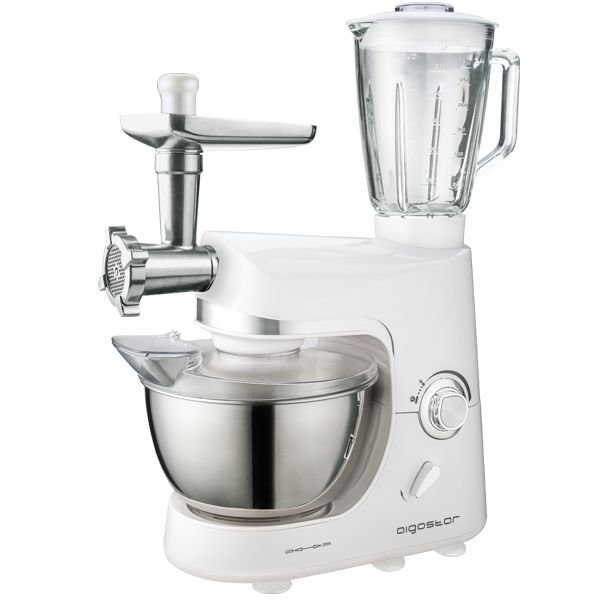 Aigostar Stand Mixer 1200W White Silver