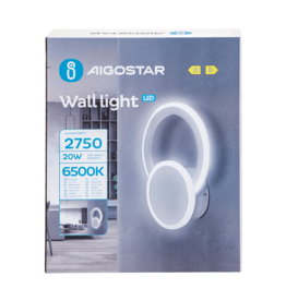 Aigostar Wall lamp 6500K 2750 Lm 20W