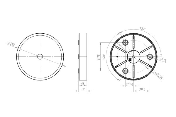 Loxone LED Plafondlamp RGBW Tree Wit Smart Home Loxone