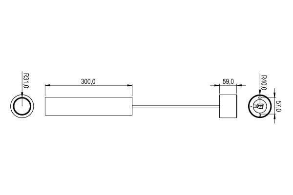 Loxone LED Pendulum Slim RGBW Tree Anthracite Smart Home Loxone