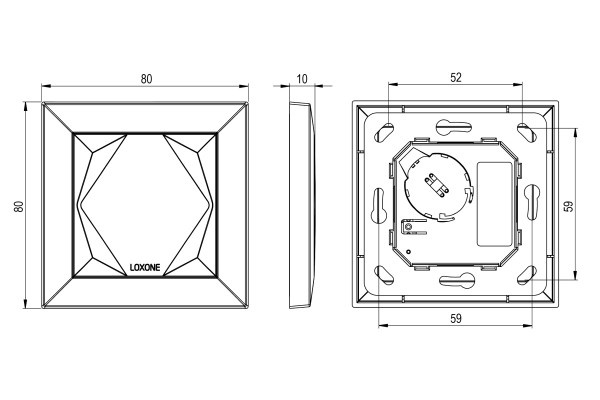 Loxone Touch Air Anthracite Maison Intelligente Loxone