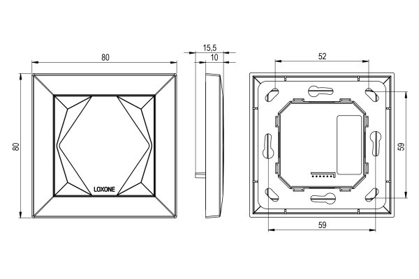 Loxone Touch for Nano Anthracite Smart Home Loxone