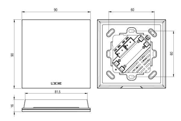 Loxone Touch Pure Air Anthracite Maison Intelligente Loxone