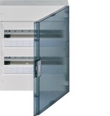 HAGER EC SURFACE-MOUNTED CABINET 36 MODULES IP40 White 2 rows VB218R Transparent door