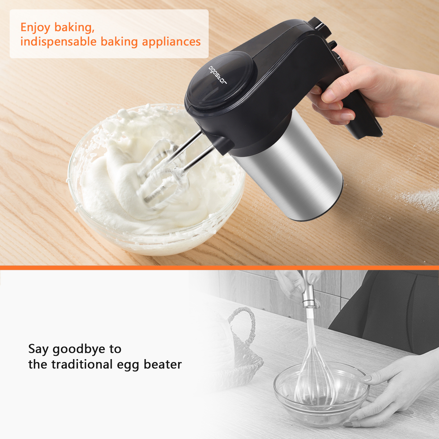 Aigostar Multifunctional mixer with 6 speed settings 300W
