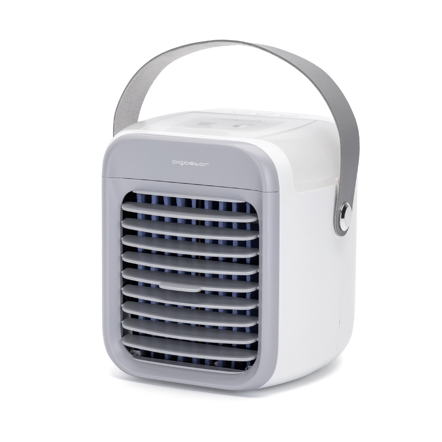 Aigostar Refroidisseur d'air portable blanc 7 pouces 9 pales 3 vitesses, 2000 mAh