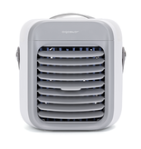 Aigostar Refroidisseur d'air portable blanc 7 pouces 9 pales 3 vitesses, 2000 mAh