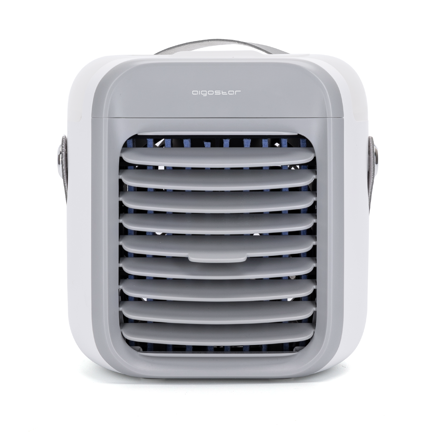 Aigostar Refroidisseur d'air portable blanc 7 pouces 9 pales 3 vitesses, 2000 mAh