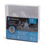 Aigostar  Peak Christmas star 1Peak Christmas star 21 cm Light string with 3AA battery (cool white)